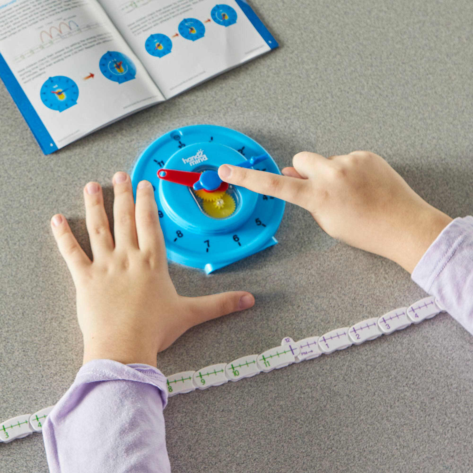 hand2mind® Advanced NumberLine Clock®, 6ct.